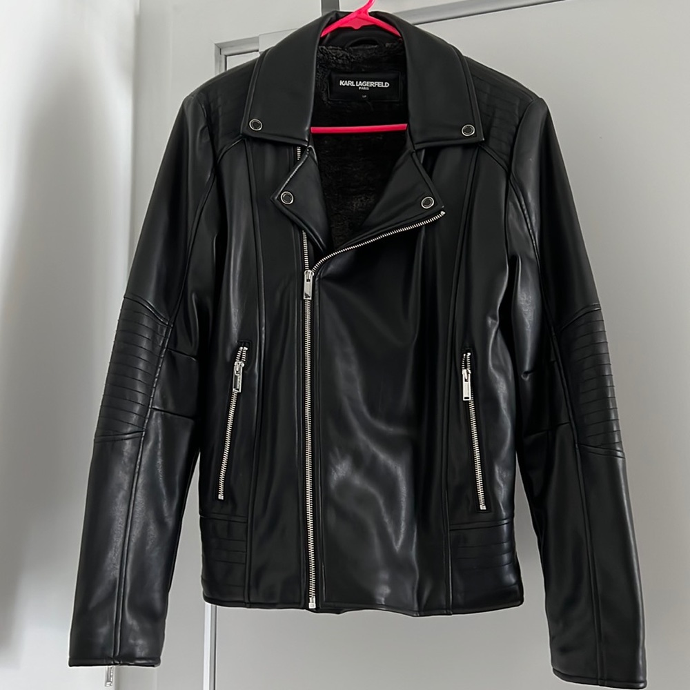 Karl Lagerfeld Paris Faux Leather Jacket